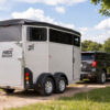 Ifor Williams HBX 511 Pferdeanhänger 2700 kg Aluminium 2 Pferde mit Rampe Frontausstieg Vollpoly Dach NEU