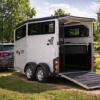 Ifor Williams HBX 511 Pferdeanhänger 2700 kg Aluminium 2 Pferde mit Rampe Frontausstieg Vollpoly Dach NEU