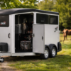 Ifor Williams HBX 511 Pferdeanhänger 2700 kg Aluminium 2 Pferde mit Rampe Frontausstieg Vollpoly Dach NEU