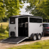 Ifor Williams HBX 511 Pferdeanhänger 2700 kg Aluminium 2 Pferde mit Rampe Frontausstieg Vollpoly Dach NEU