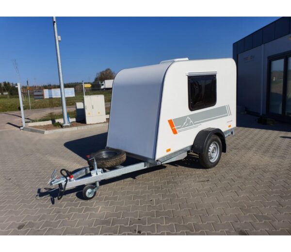 Einachsiger Campinganhänger MINI CAMPER Wohnwagen 245x120x140cm mit zGM 750kg