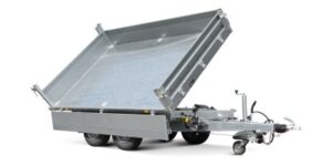 Kipper TRIUS SHDK O2 27-36-20.2 mit 2 mm Stahlbordwänden und Handpumpe.