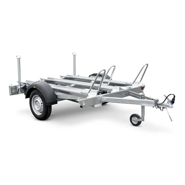 Motorradanhänger für 3 Motorräder, Einachser, 750 kg