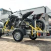 Motorradanhänger für 3 Motorräder, Einachser, 750 kg