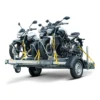 Motorradanhänger für 3 Motorräder, Einachser, 750 kg